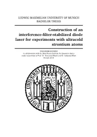 Construction of an Interference-Filter-Stabilized Diode