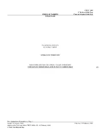 CRTC 3001 1St Revised Title Page INDEX of TARIFFS Cancels Original Title Page TITLE PAGE
