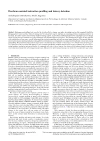 Hardware-Assisted Instruction Profiling and Latency