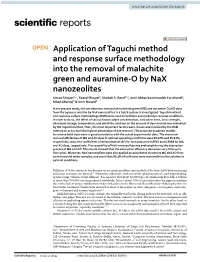 Application of Taguchi Method and Response Surface Methodology Into