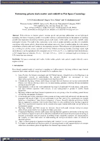Estimating Galactic Dark Matter and Redshift in Flat Space Cosmology