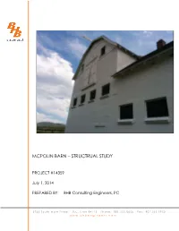 Mcpolin Barn – Structrual Study