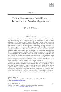 Tactics: Conceptions of Social Change, Revolution, and Anarchist Organisation