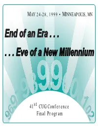 41St CUG Conference Final Program Welcome