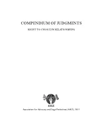 Compendium of Judgments
