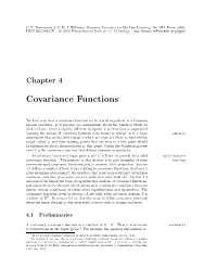Covariance Functions