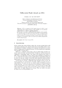 Differential Fault Attack On