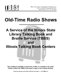 Old-Time Radio Shows