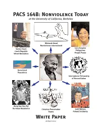 PACS 164B: Nonviolence Today Overview