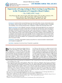 Superiority of Long-Acting to Short-Acting Loop Diuretics in The