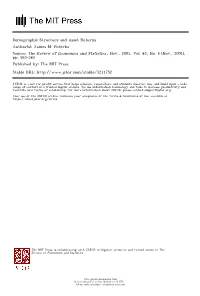 Demographic Structure and Asset Returns Author(S): James M