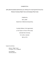 Dissertation Explorative Design Methodology