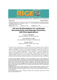 GIS Pilot Applications, RIGEO, 7 (2), 131-153