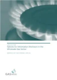 Options Paper for Information Disclosure