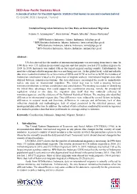 Statistical Integration Initiatives for One Data on International Migration