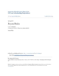 Beyond Rules Larry A
