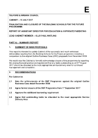 Cabinet Report Template