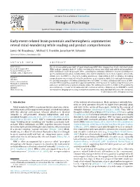 Early Event Related Brain Potentials