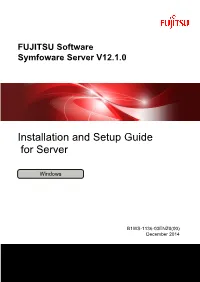 Installation and Setup Guide for Server