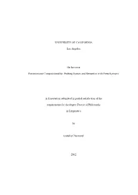 Probing Syntax and Semantics with French Propre A