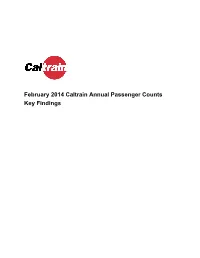 2014 Annual Passenger Counts