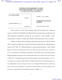 MEMORANDUM OPINION, ORDER Granting First