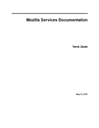 Mozilla Services Documentation