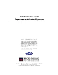 Superm Arket Control System