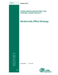 TANAP Project Biodiversity Offset Strategy