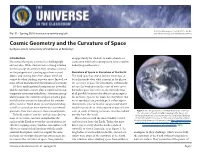 91. Cosmic Geometry and the Curvature of Space