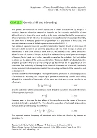 OLM 11.3. Genetic Drift and Inbreeding