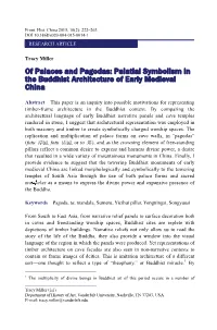 Palatial Symbolism in the Buddhist Architecture of Early Medieval China