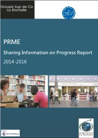 Sharing Information on Progress Report 2014-2016
