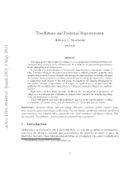 Tessellations and Positional Representation