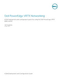 Dell Poweredge VRTX Networking