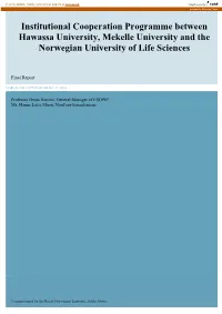 Institutional Cooperation Programme Between Hawassa University, Mekelle University and the Norwegian University of Life Sciences