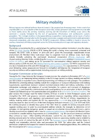 Military Mobility
