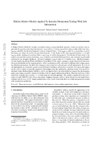 Arxiv:2006.08307V1 [Q-Fin.TR] 15 Jun 2020
