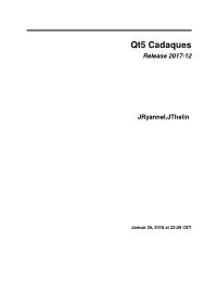 Qt5 Cadaques Release 2017-12