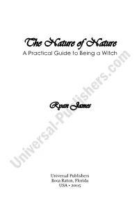The Nature of Nature a Practical Guide to Being a Witch