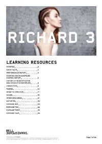 2017-Richard-3-Learning-Resources