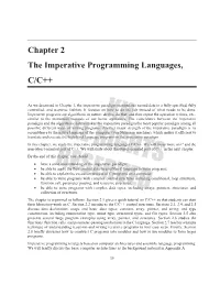 Chapter 2 the Imperative Programming Languages, C/C++