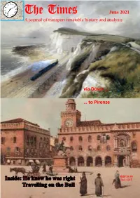 June 2021 a Journal of Transport Timetable History and Analysis