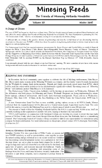 Minesing Reeds the Friends of Minesing Wetlands Newsletter