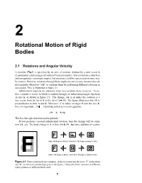 Rotational Motion of Rigid Bodies