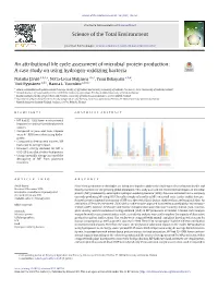 A Case Study on Using Hydrogen-Oxidizing Bacteria