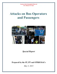 Attacks on Bus Operators and Passengers