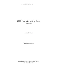 Old Growth in the East, a Survey