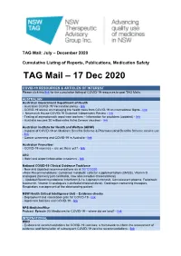 TAG Mail – 17 Dec 2020