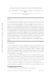 Automatic Machine Learning Derived from Scholarly Big Data
